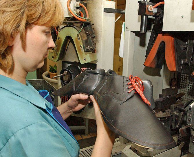 Обувь на производство